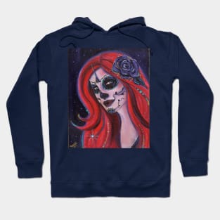 Gemma day of the dead art by Renee Lavoie Hoodie